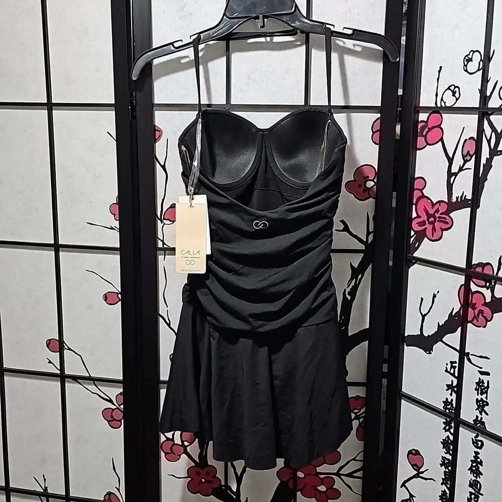 Calia Swim Dress One Piece Black NWT‎